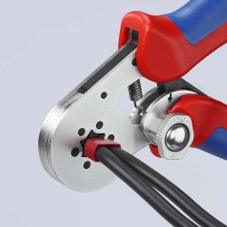 Krimptang zij-invoering 6-kant 97 55 14 KNIPEX-Verchroomd