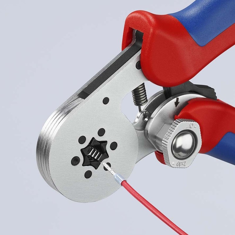 Krimptang zij-invoering 6-kant 97 55 14 KNIPEX-Verchroomd
