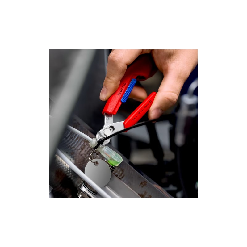 KNIPEX Slim Knips in gereedschapshouder Fijne kniptang