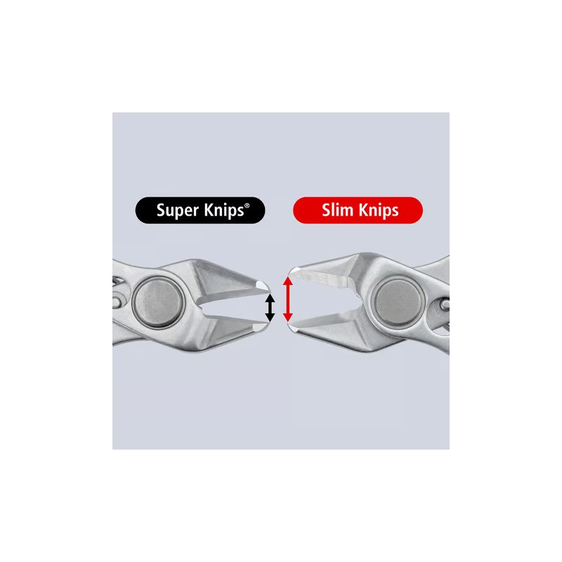 KNIPEX Slim Knips in gereedschapshouder Fijne kniptang