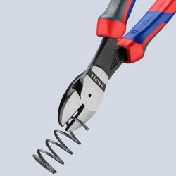 Kracht-zijsnijtang 74 02 200 KNIPEX 200 mm KNIPEXtend