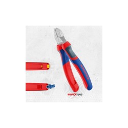 Kracht-zijsnijtang 74 02 200 KNIPEX 200 mm KNIPEXtend